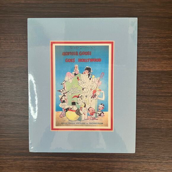 Unbranded Other - Disney Mother Goose Goes Hollywood Poster Print Vintage Style Matted